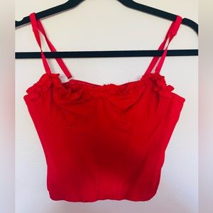 Urban Outfitters small red corset
